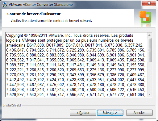 Installation de VMware vCenter Converter Standalone 5.0