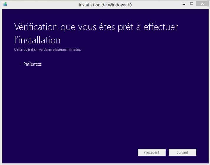 Windows 10 - Verification installation
