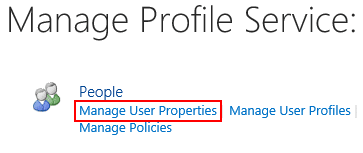 Sharepoint - Manage User Properties