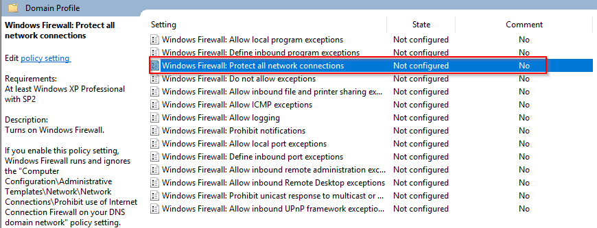 Arena Ongemak accessoires TUTO] - GPO: How to disable the Windows firewall by GPO - SYS Advisor