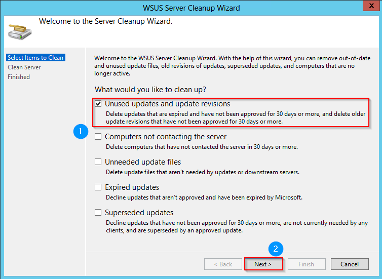 remove all windows xp updates from wsus updates