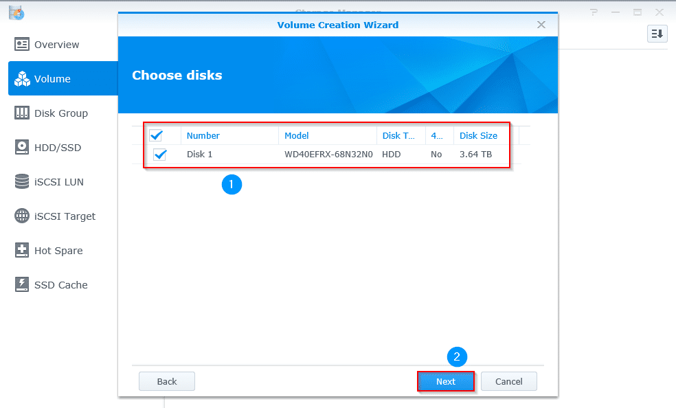 synology volume manager